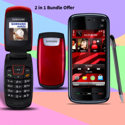 2 in 1 Bundle Offer , Nokia 5233 Xpressmusic Mobile Phone, Samsung C260, C2605233